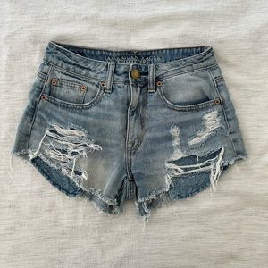 American Eagle High Rise Festival Jean Shorts